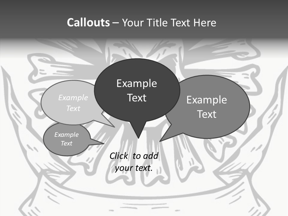 Death Illustration Bones PowerPoint Template