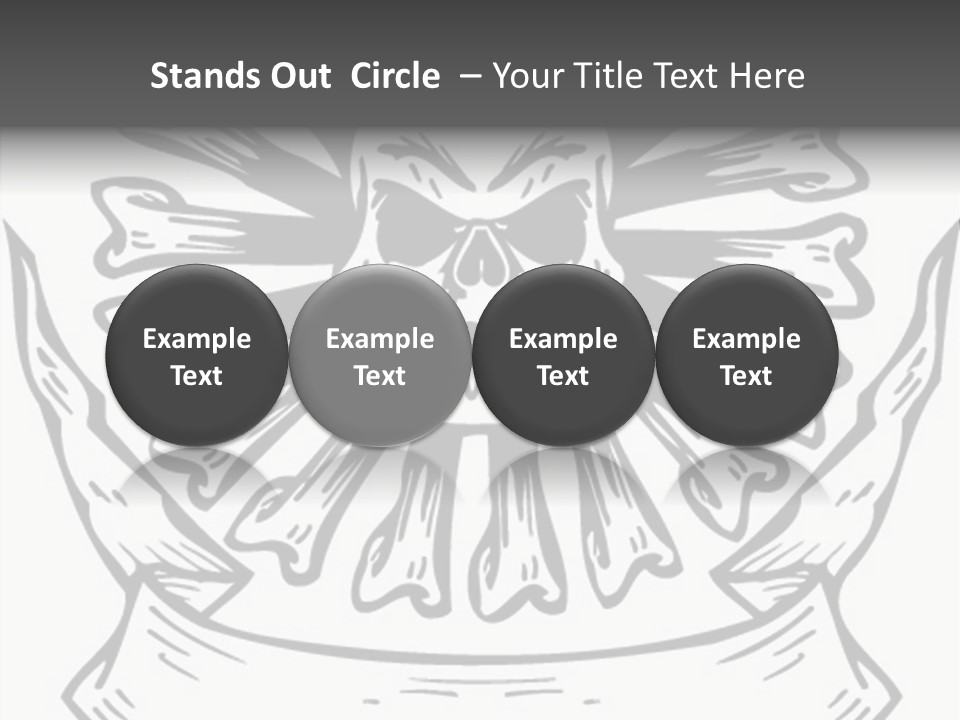 Death Illustration Bones PowerPoint Template