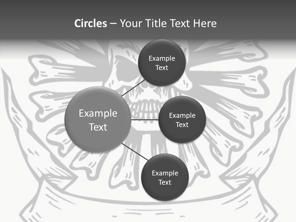 Death Illustration Bones PowerPoint Template