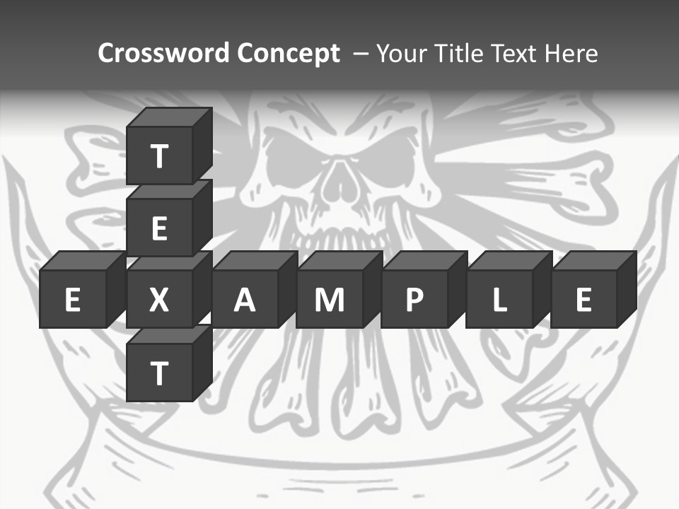 Death Illustration Bones PowerPoint Template