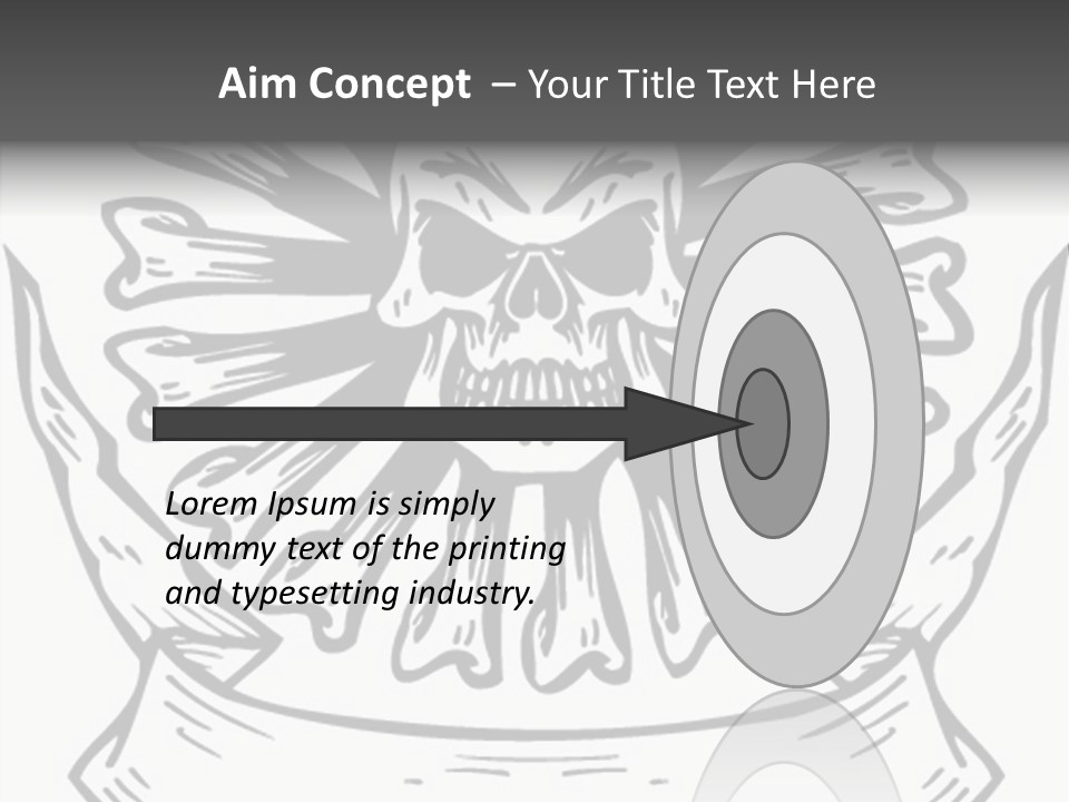 Death Illustration Bones PowerPoint Template