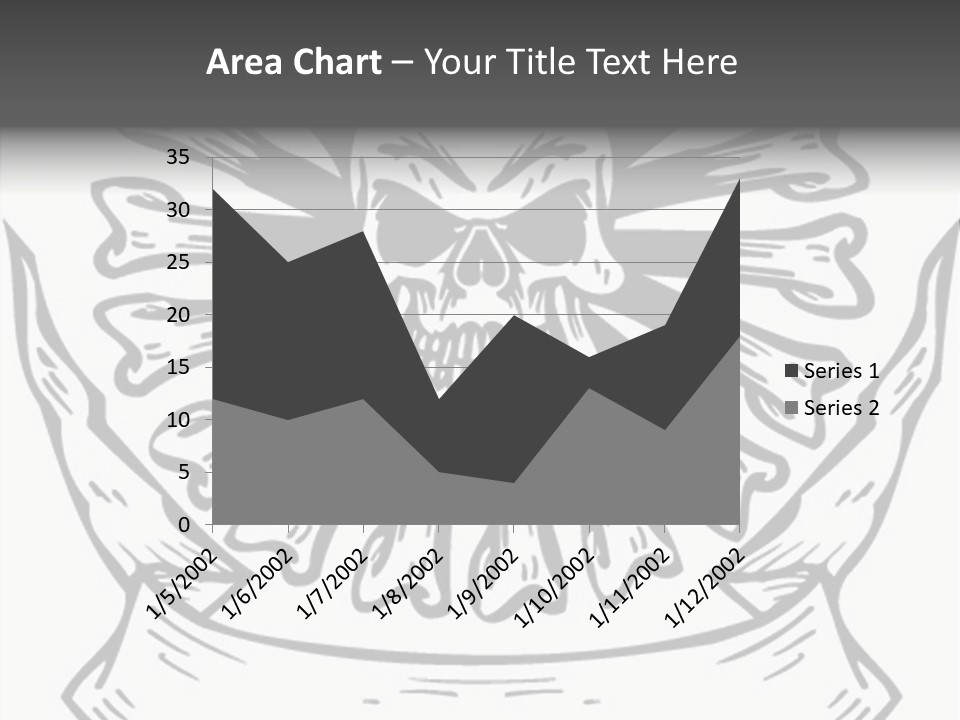Death Illustration Bones PowerPoint Template