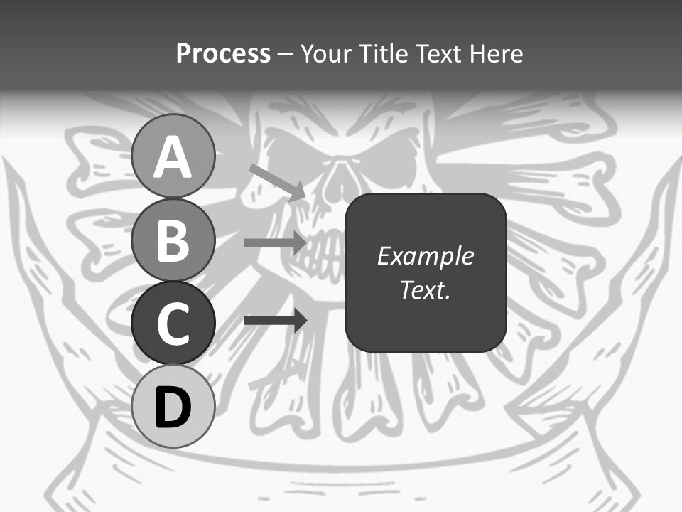 Death Illustration Bones PowerPoint Template