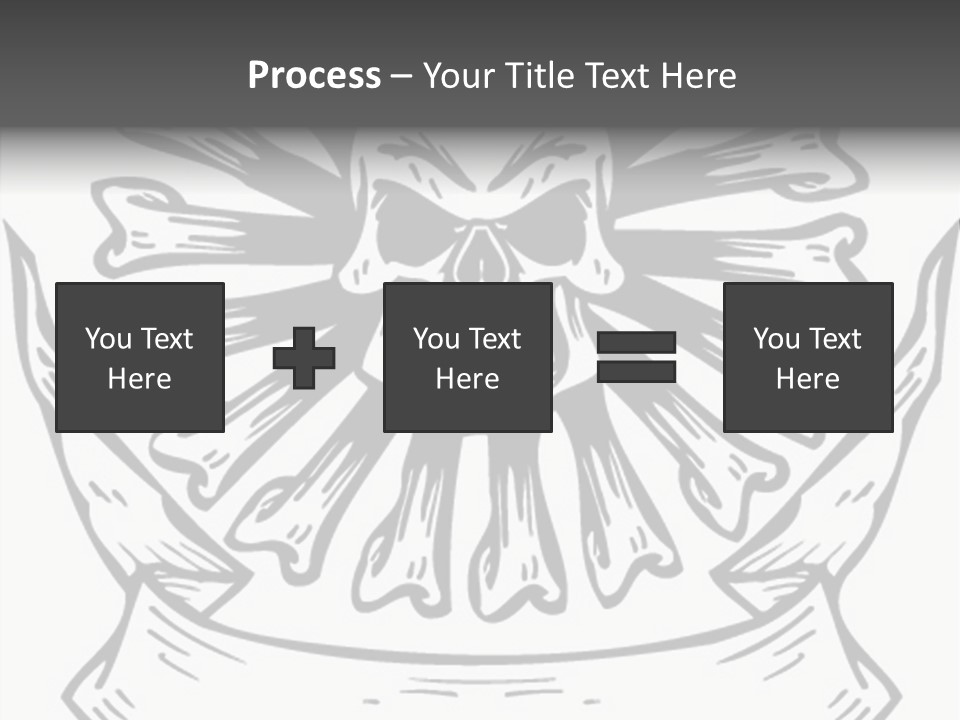 Death Illustration Bones PowerPoint Template
