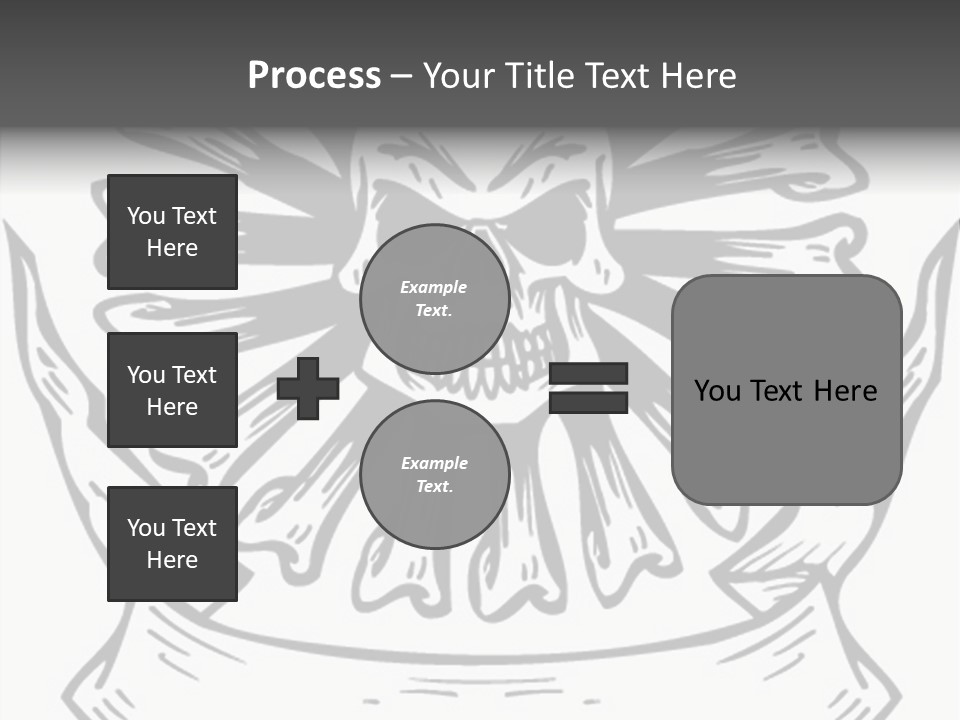 Death Illustration Bones PowerPoint Template