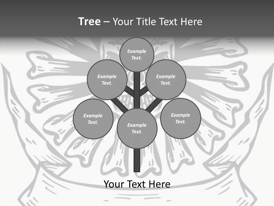 Death Illustration Bones PowerPoint Template