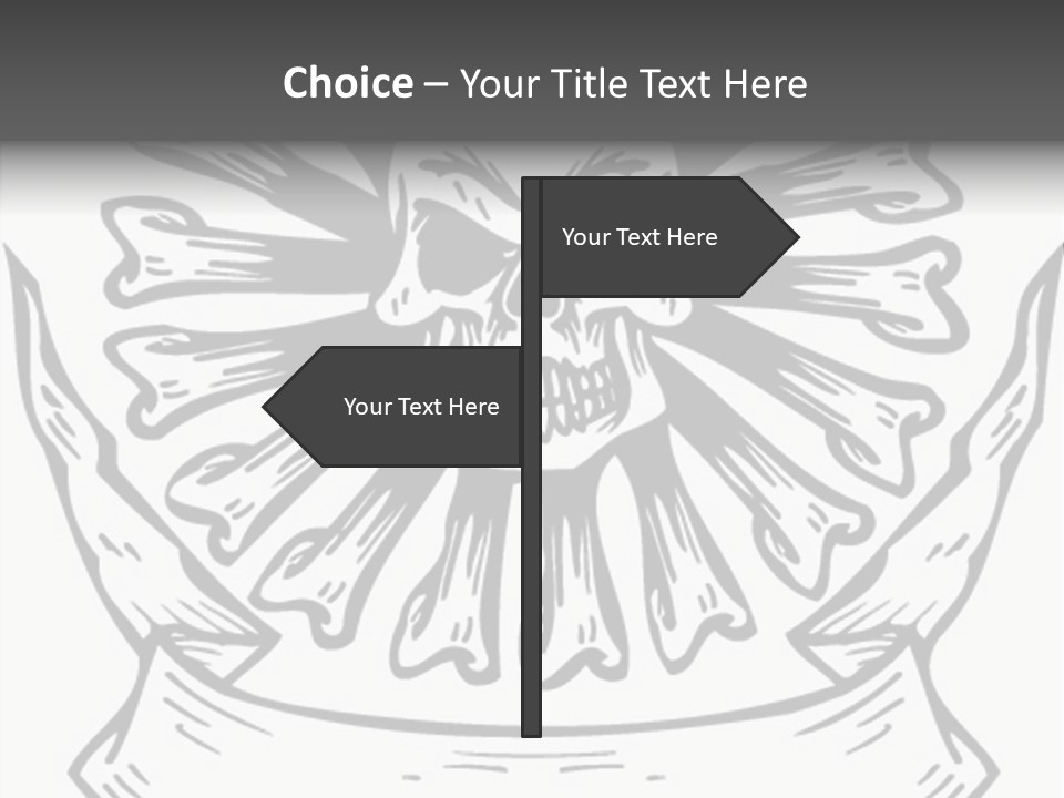 Death Illustration Bones PowerPoint Template