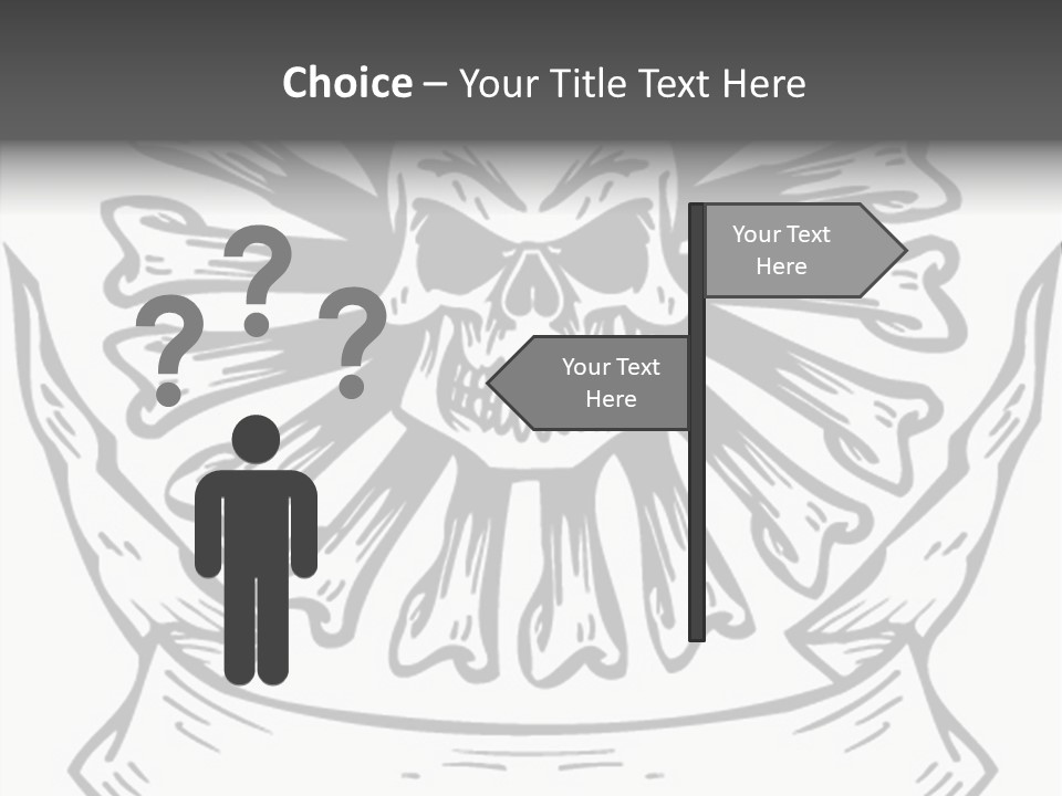 Death Illustration Bones PowerPoint Template