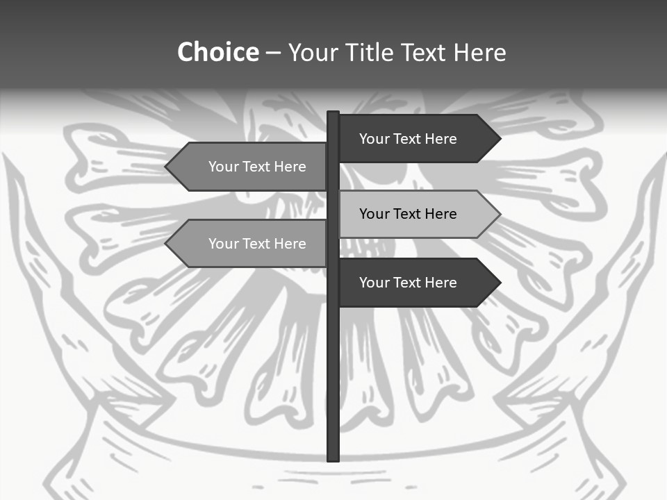 Death Illustration Bones PowerPoint Template