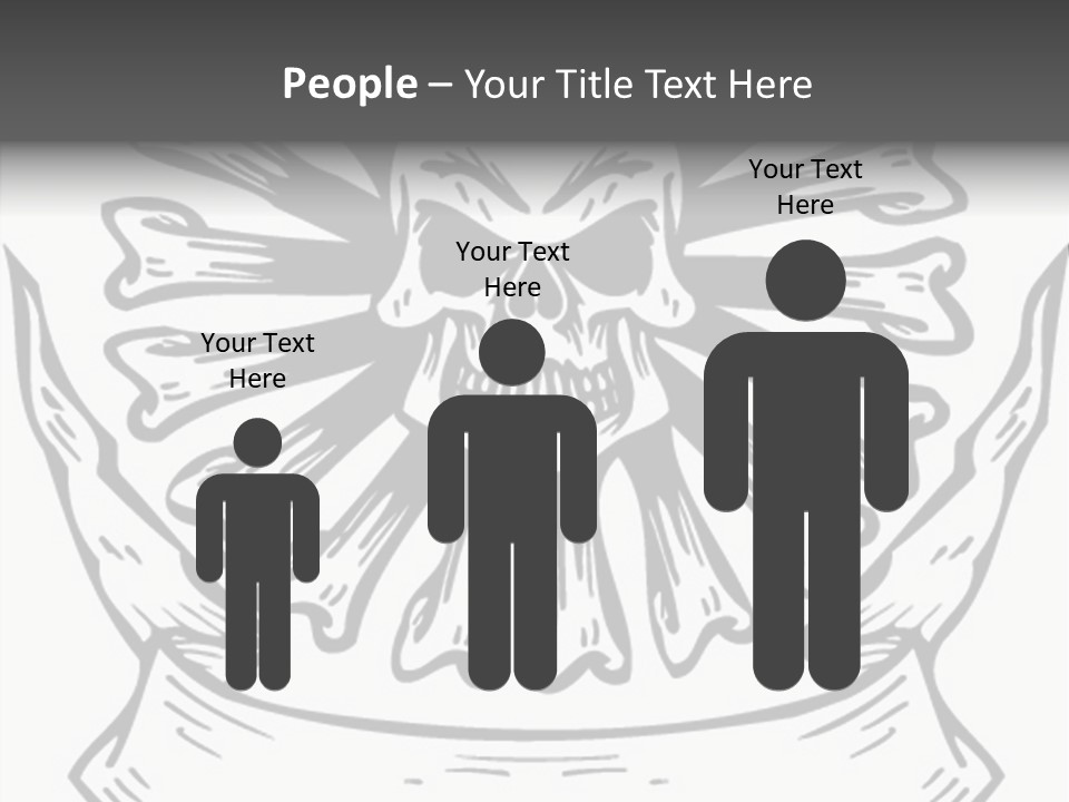 Death Illustration Bones PowerPoint Template