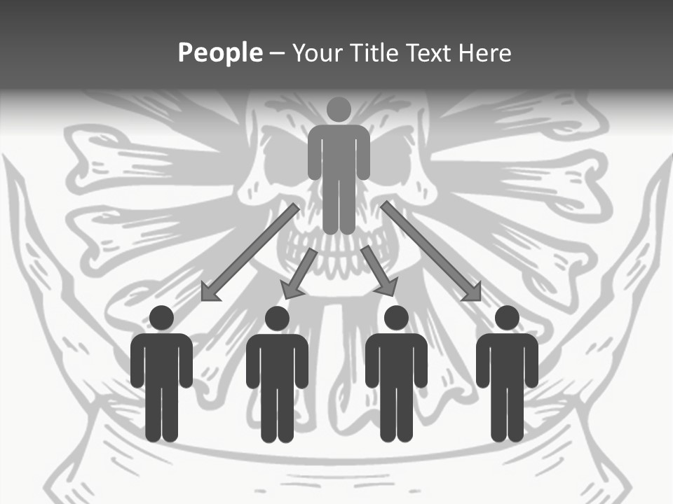 Death Illustration Bones PowerPoint Template