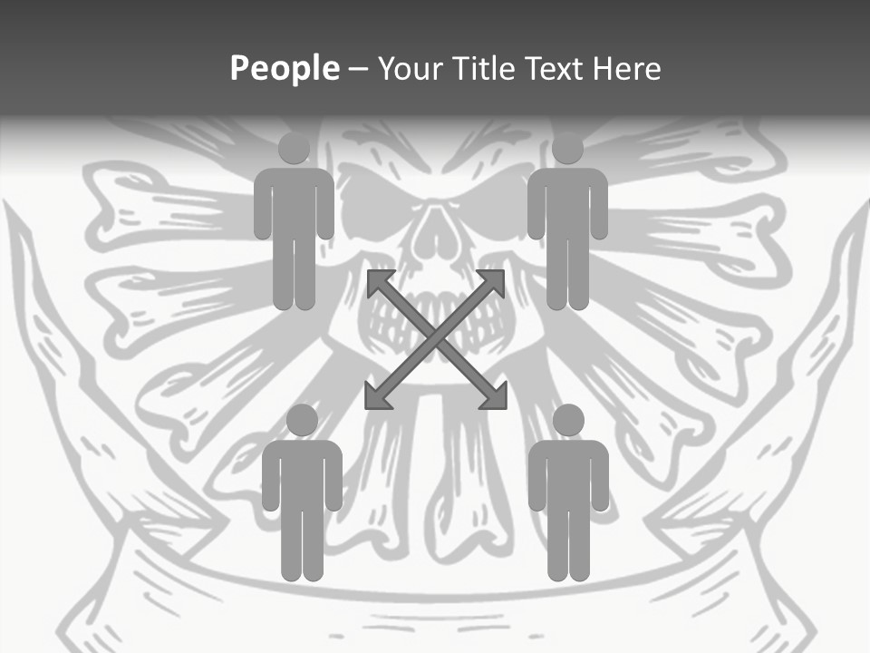 Death Illustration Bones PowerPoint Template