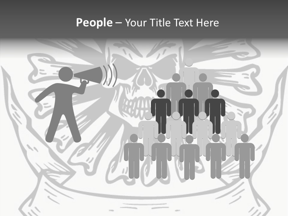 Death Illustration Bones PowerPoint Template