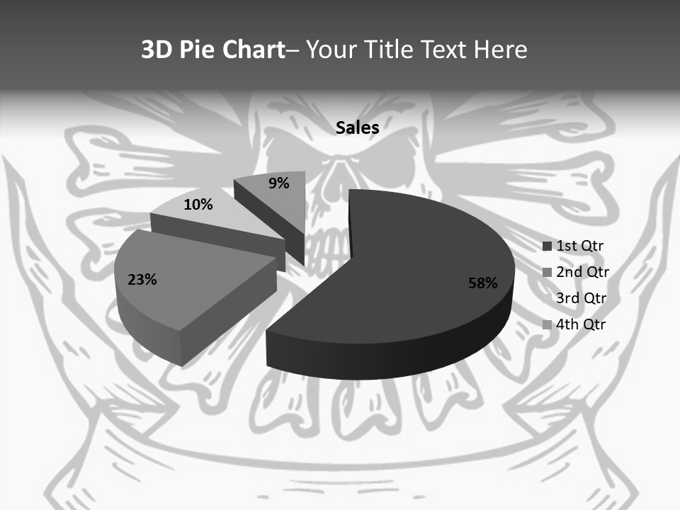 Death Illustration Bones PowerPoint Template