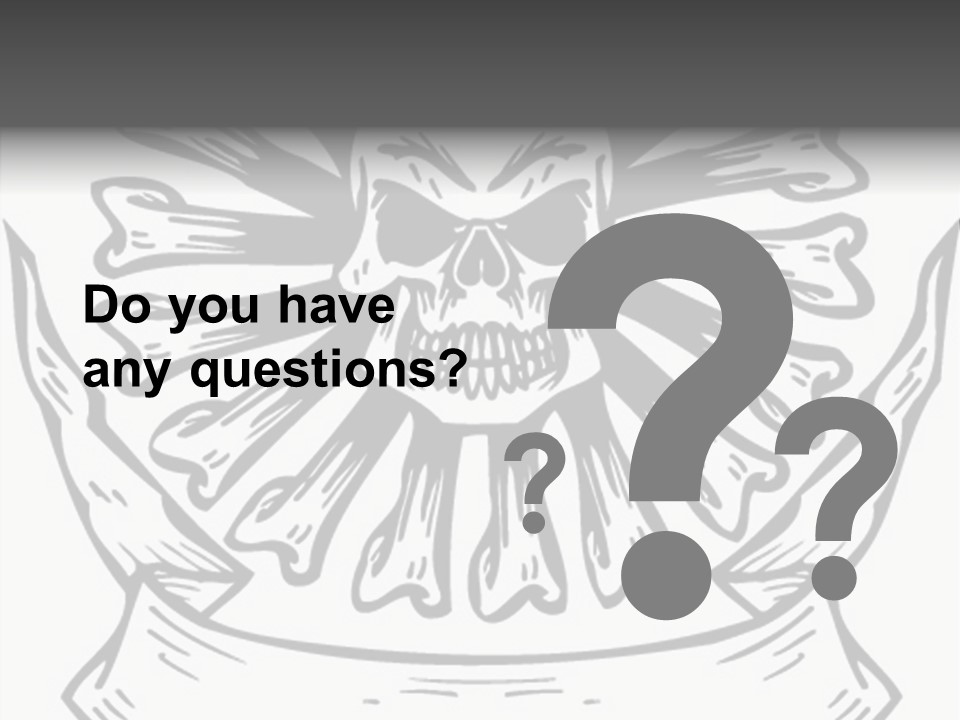 Death Illustration Bones PowerPoint Template