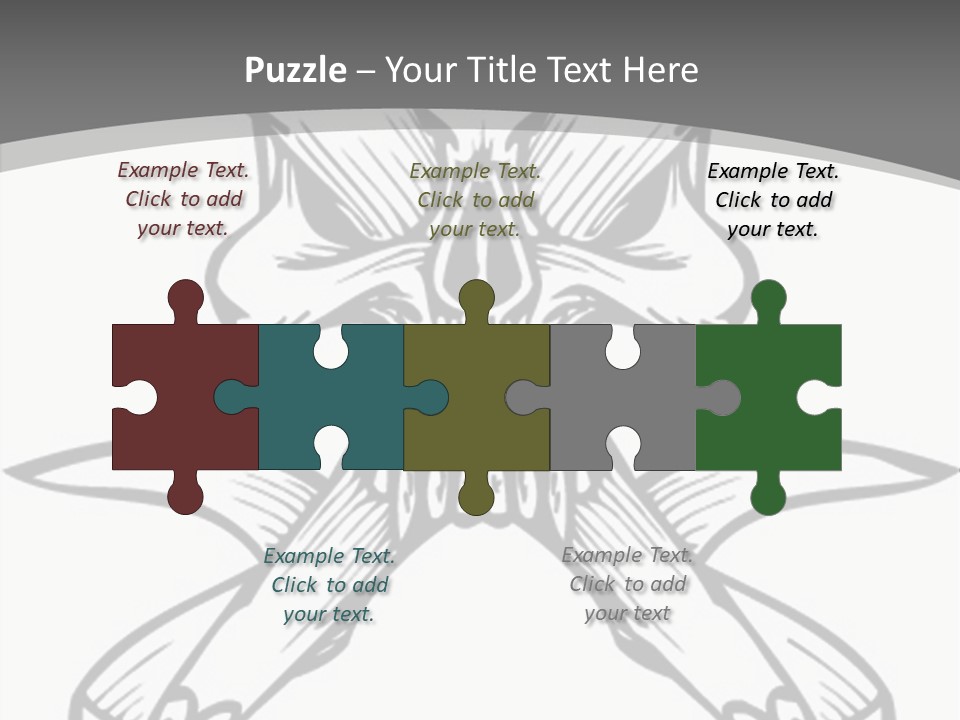 Vector Death Head PowerPoint Template