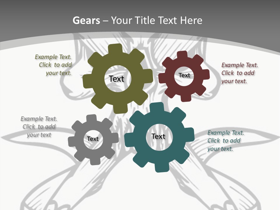 Vector Death Head PowerPoint Template