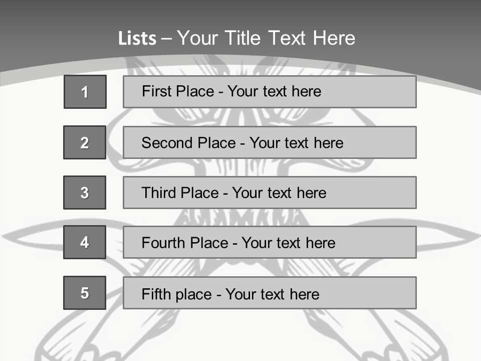 Vector Death Head PowerPoint Template