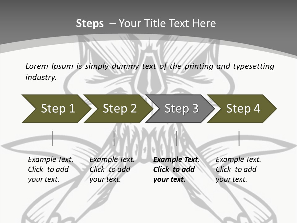 Vector Death Head PowerPoint Template