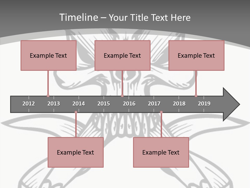 Vector Death Head PowerPoint Template