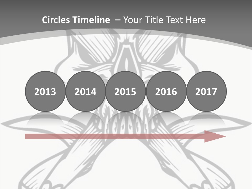 Vector Death Head PowerPoint Template