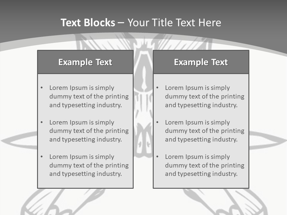 Vector Death Head PowerPoint Template