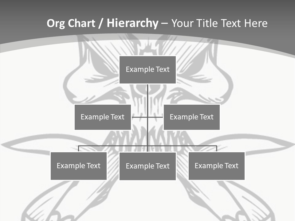Vector Death Head PowerPoint Template