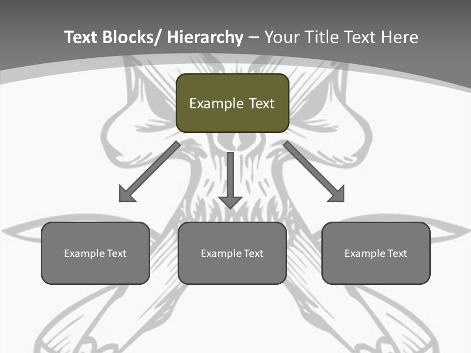 Vector Death Head PowerPoint Template