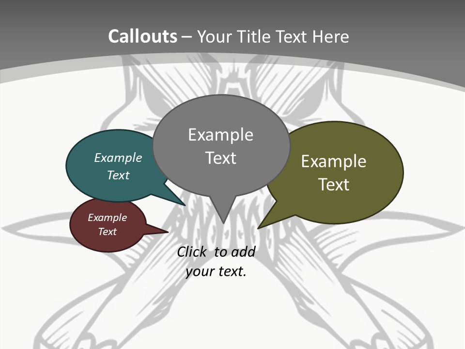 Vector Death Head PowerPoint Template