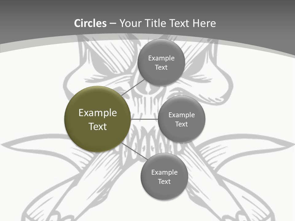 Vector Death Head PowerPoint Template