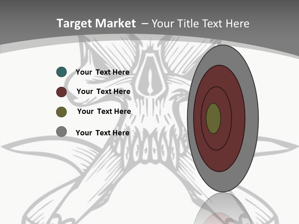 Vector Death Head PowerPoint Template