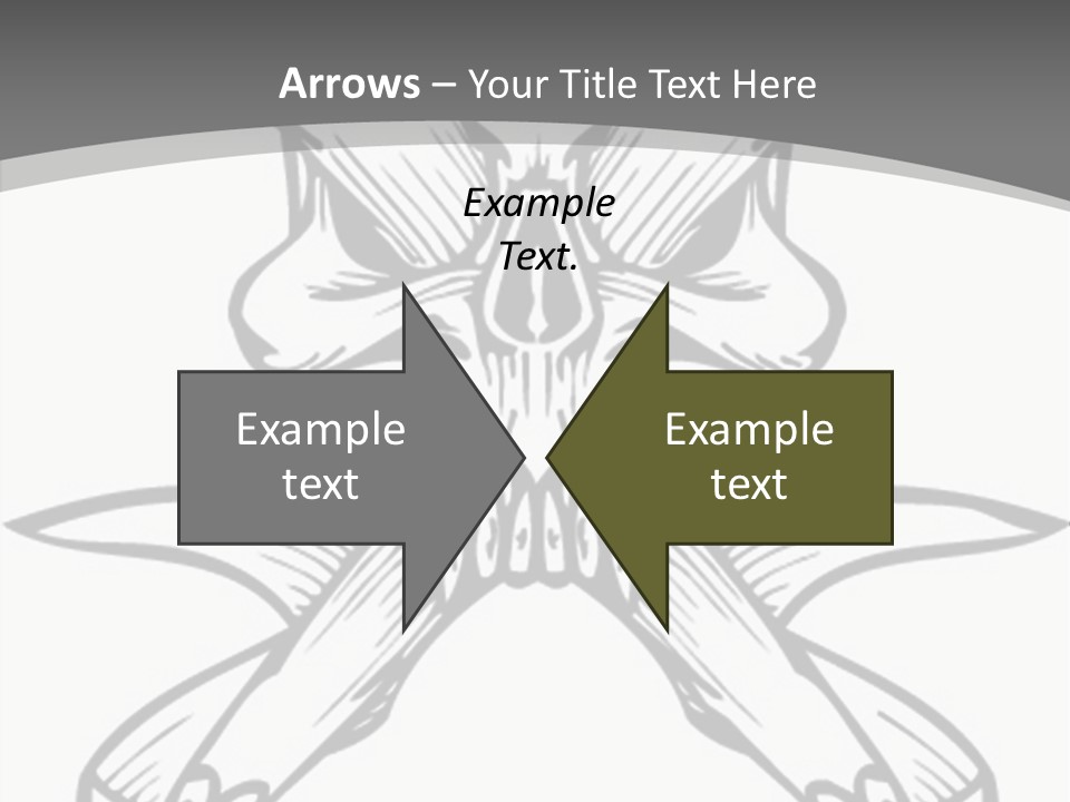 Vector Death Head PowerPoint Template