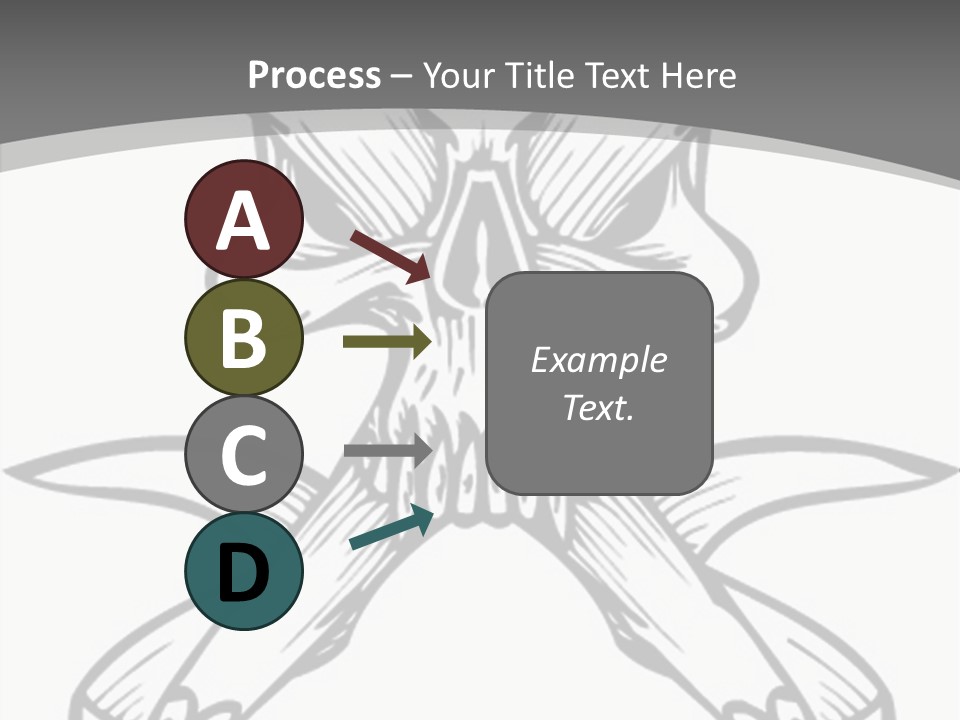 Vector Death Head PowerPoint Template