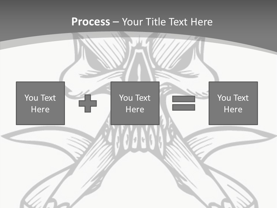 Vector Death Head PowerPoint Template