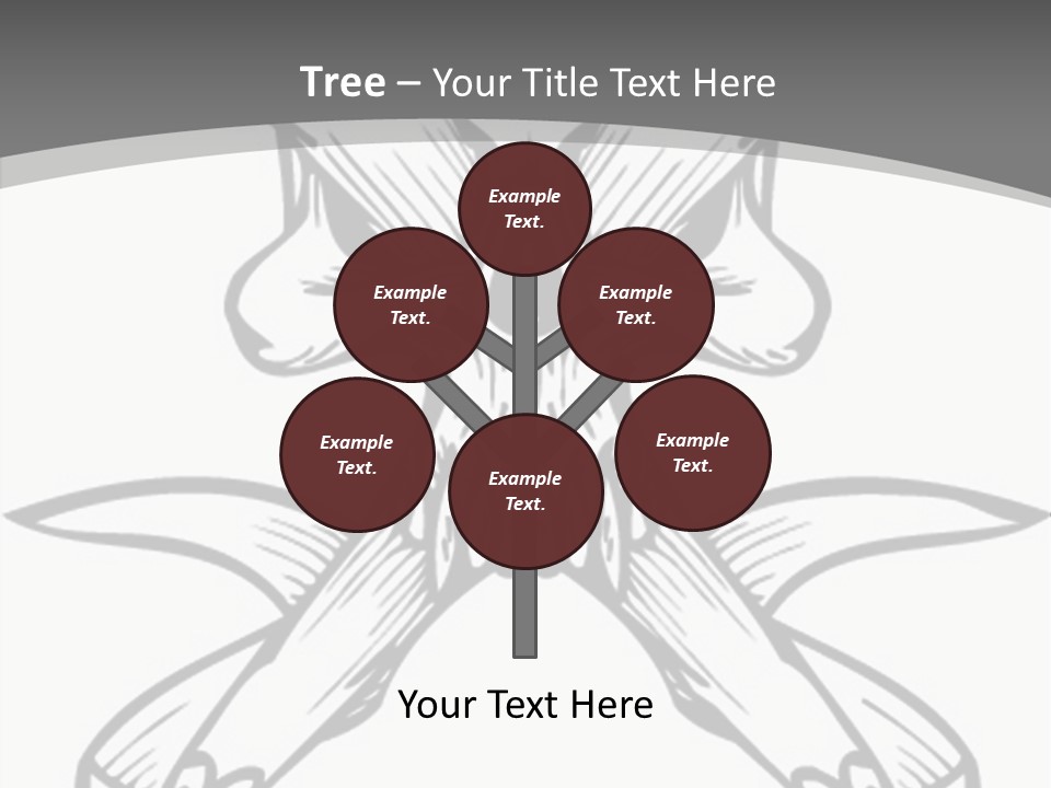 Vector Death Head PowerPoint Template