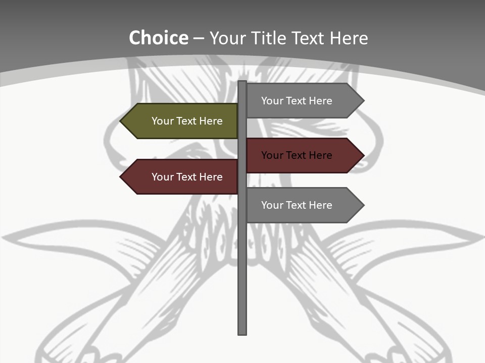 Vector Death Head PowerPoint Template