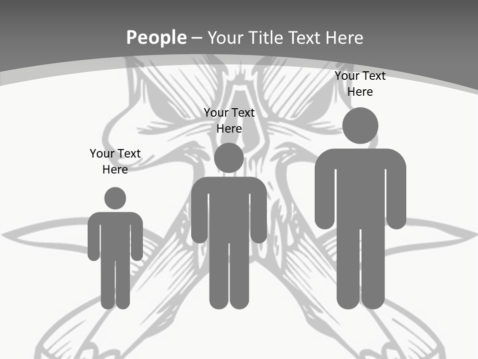 Vector Death Head PowerPoint Template