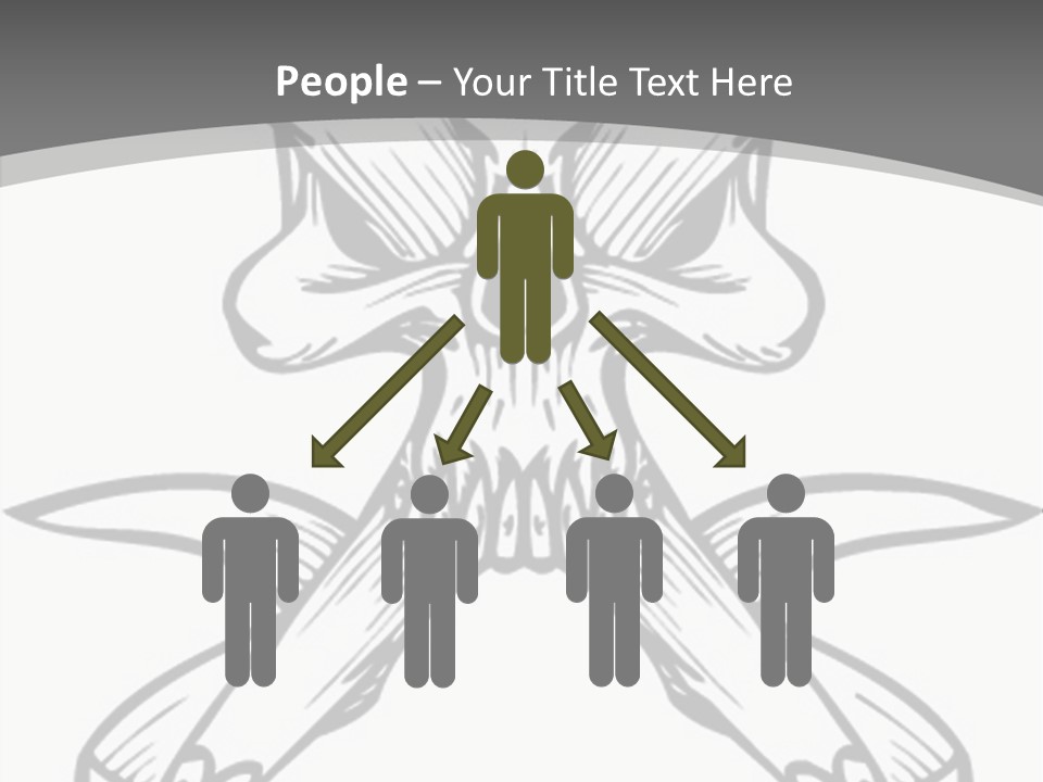 Vector Death Head PowerPoint Template