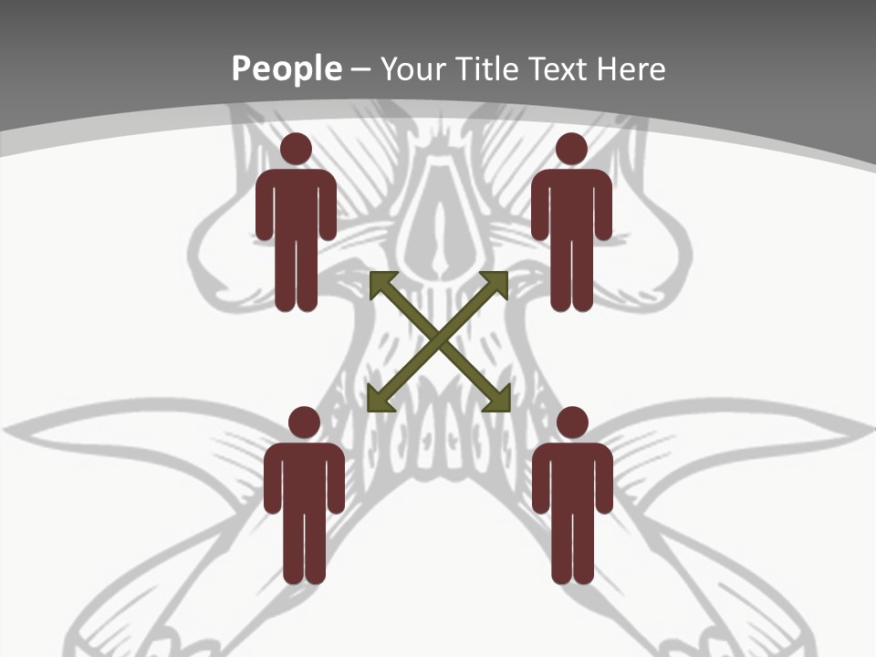 Vector Death Head PowerPoint Template