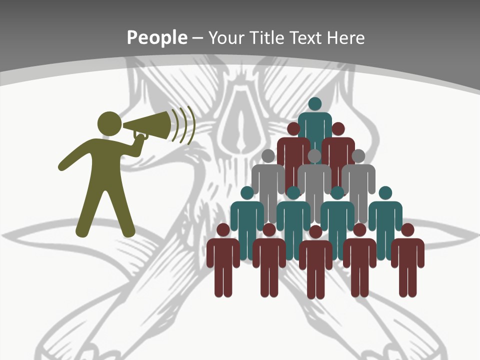 Vector Death Head PowerPoint Template