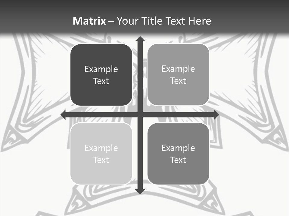 Bones Vector Cross PowerPoint Template