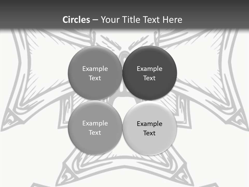 Bones Vector Cross PowerPoint Template