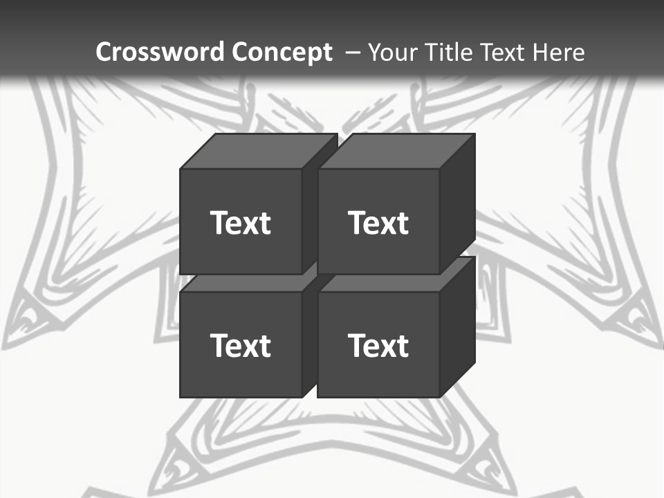 Bones Vector Cross PowerPoint Template