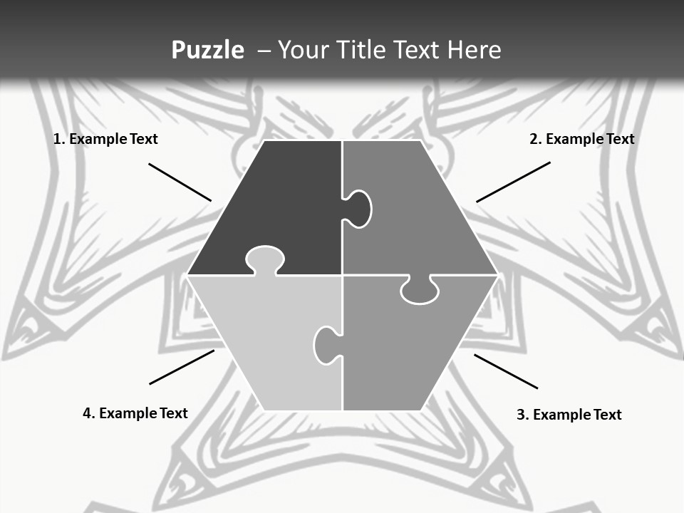 Bones Vector Cross PowerPoint Template