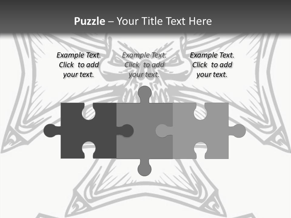 Bones Vector Cross PowerPoint Template