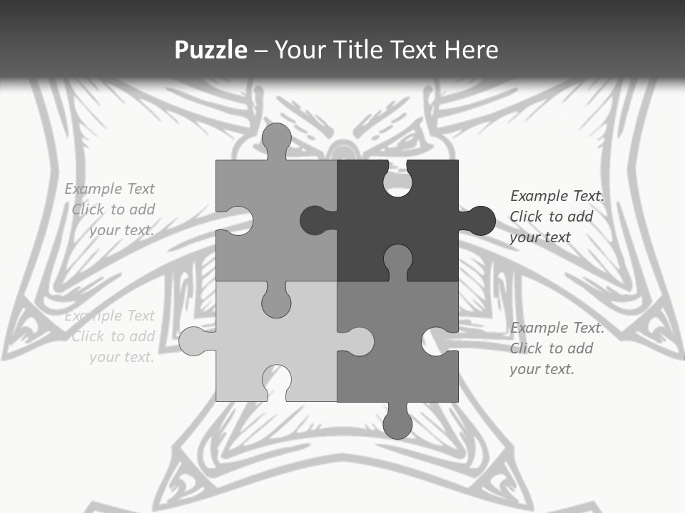 Bones Vector Cross PowerPoint Template