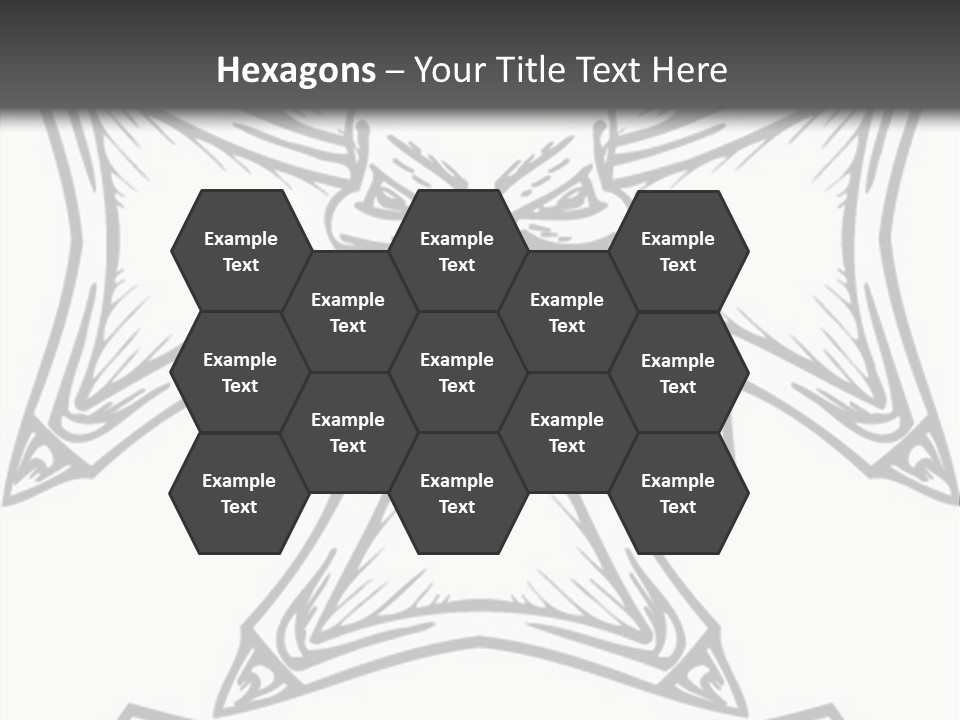 Bones Vector Cross PowerPoint Template