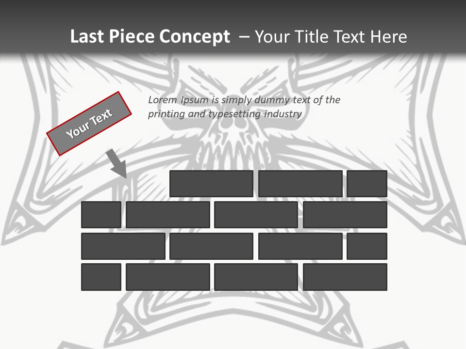 Bones Vector Cross PowerPoint Template