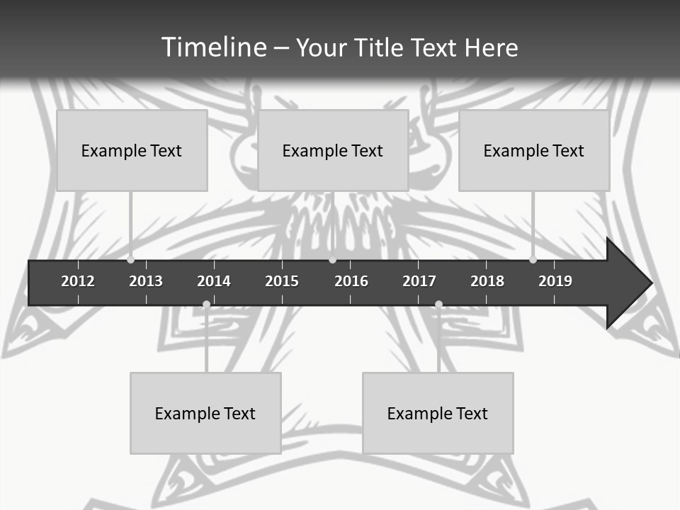 Bones Vector Cross PowerPoint Template