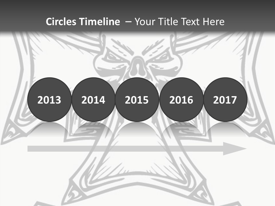 Bones Vector Cross PowerPoint Template